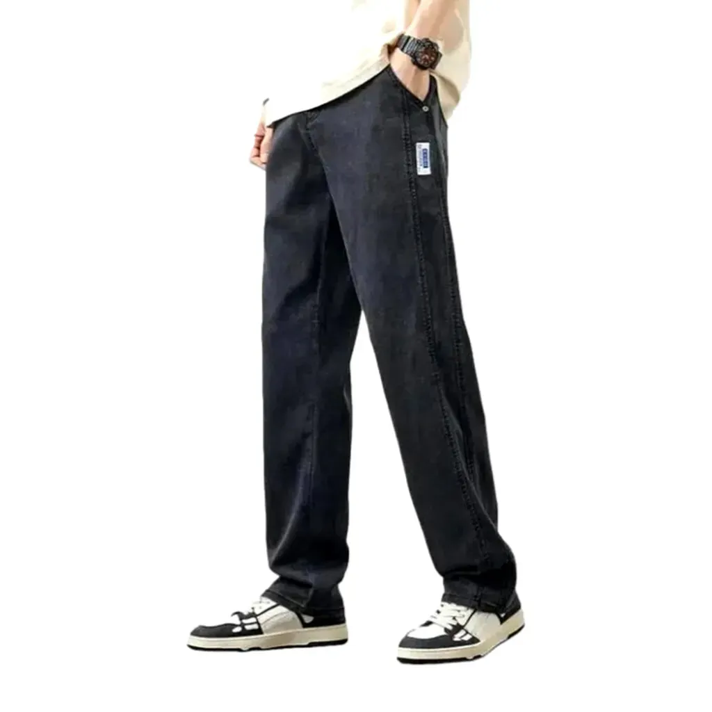 Men's double-side-stitching jeans