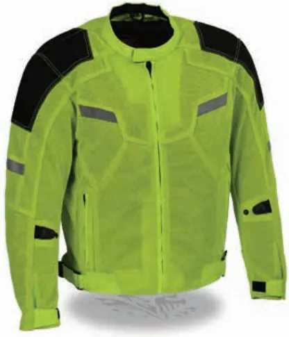 Men’s Mesh Racer Jacket W/ Reflective Trim