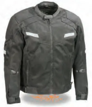 Men’s Mesh Racer Jacket W/ Reflective Trim