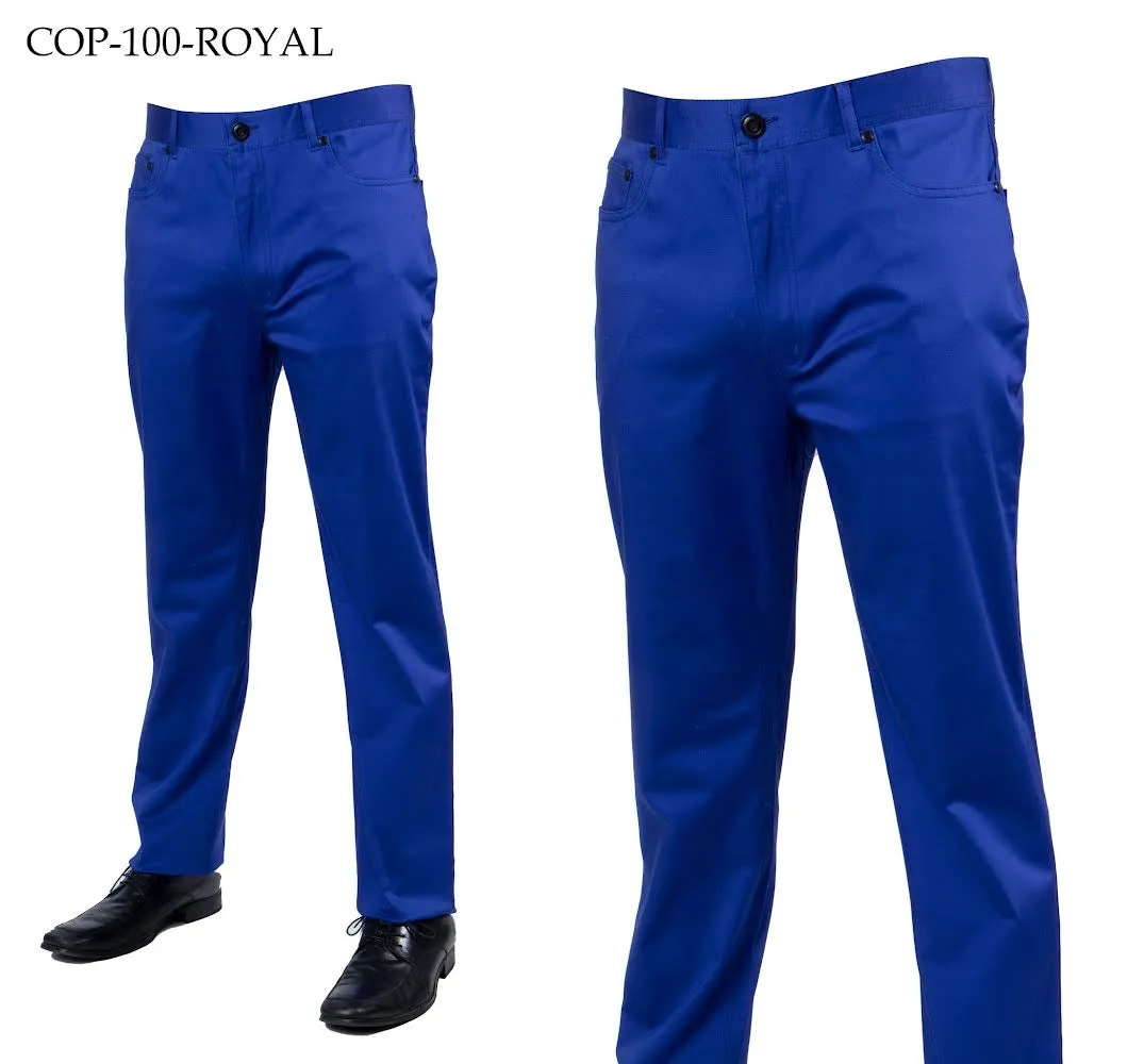 Men's royal color Prestige original Jeans classic fit men's royal blue jeans