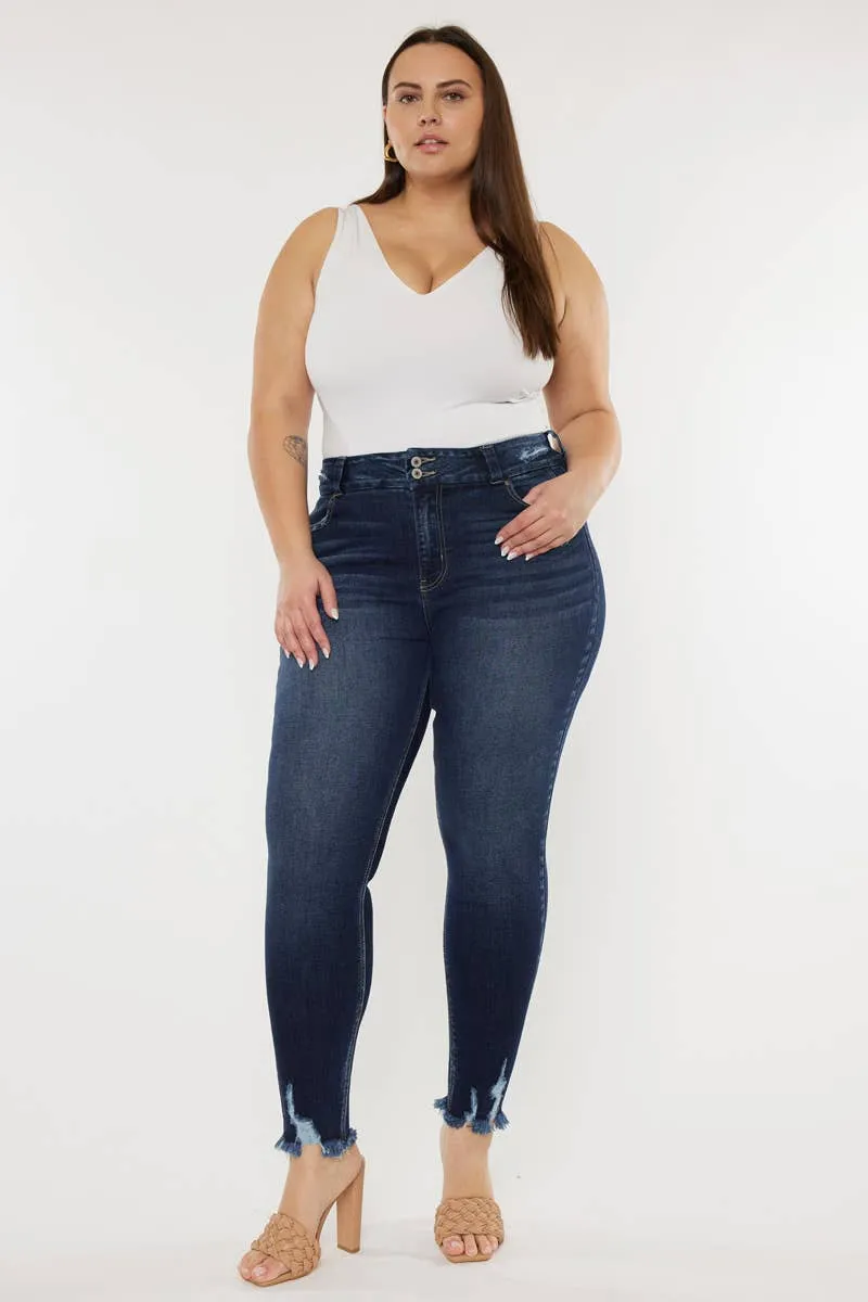 Miami Plus High Rise Ankle Skinny Jeans