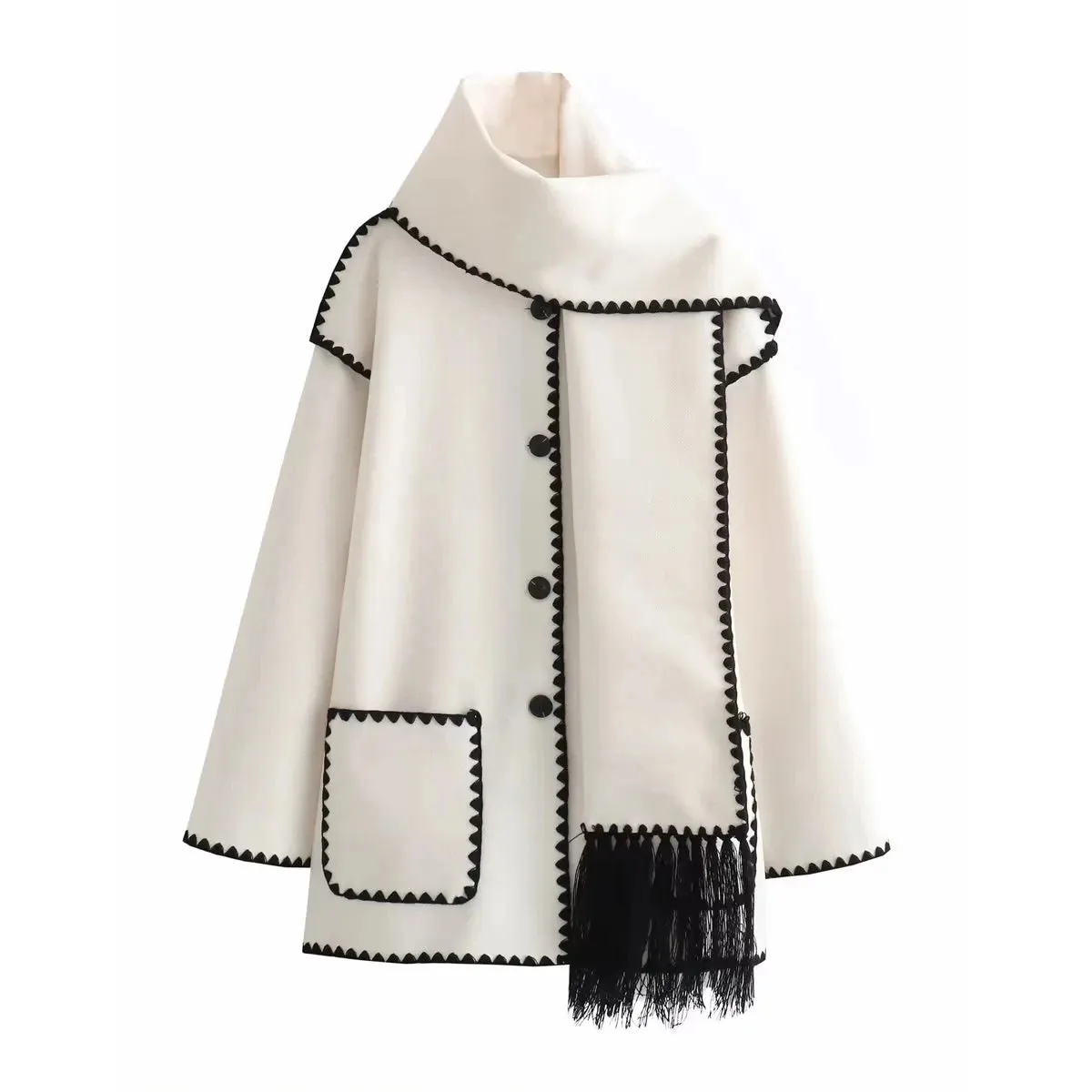 Montara Scarf Collar Loose Jacket