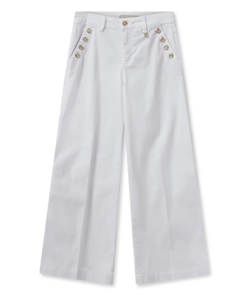 Mos Mosh Reem White Wide Leg Jeans