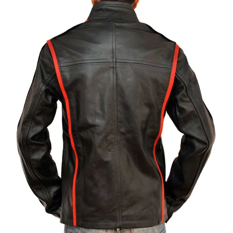 N7 Gaming Mass Effect 3 Black Leather Jacket