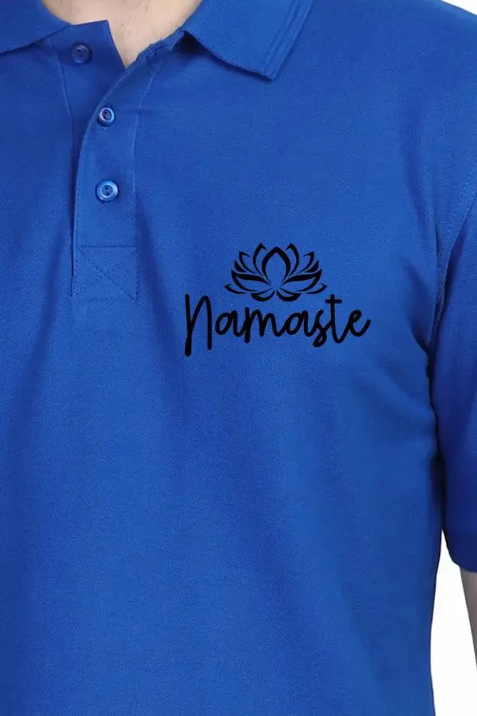 Namaste Yoga Polo Half Sleeve T-Shirt