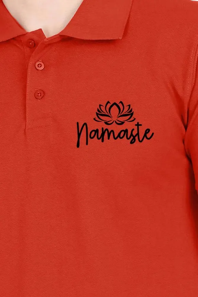 Namaste Yoga Polo Half Sleeve T-Shirt