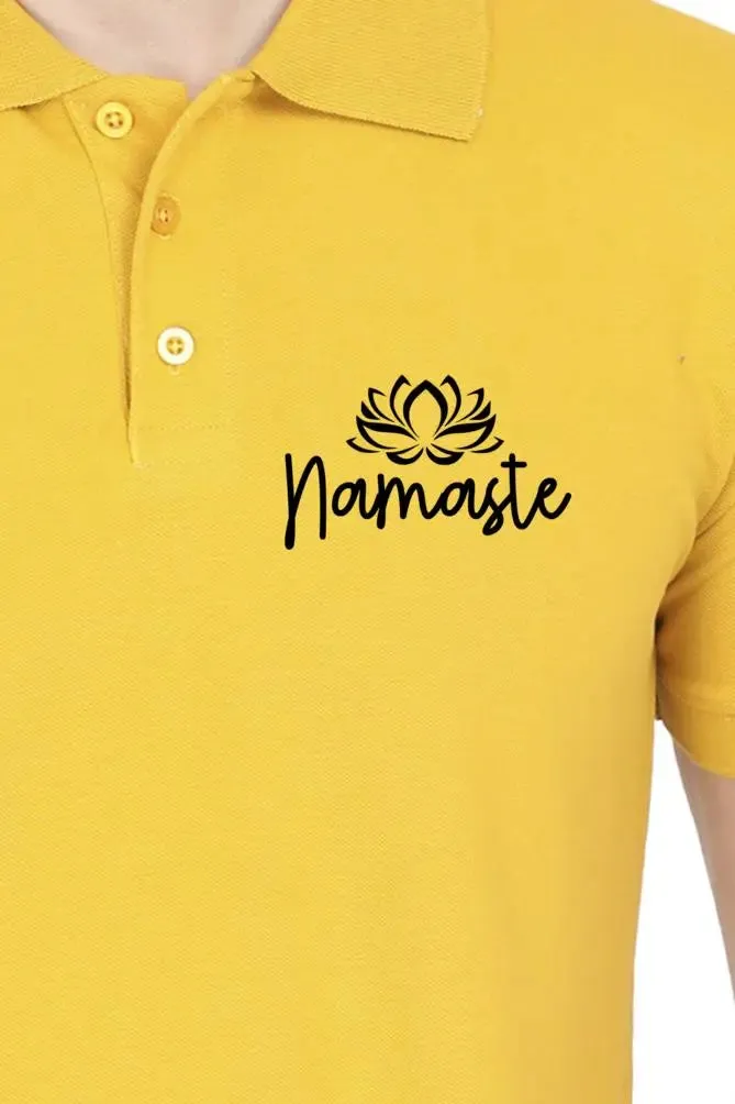 Namaste Yoga Polo Half Sleeve T-Shirt