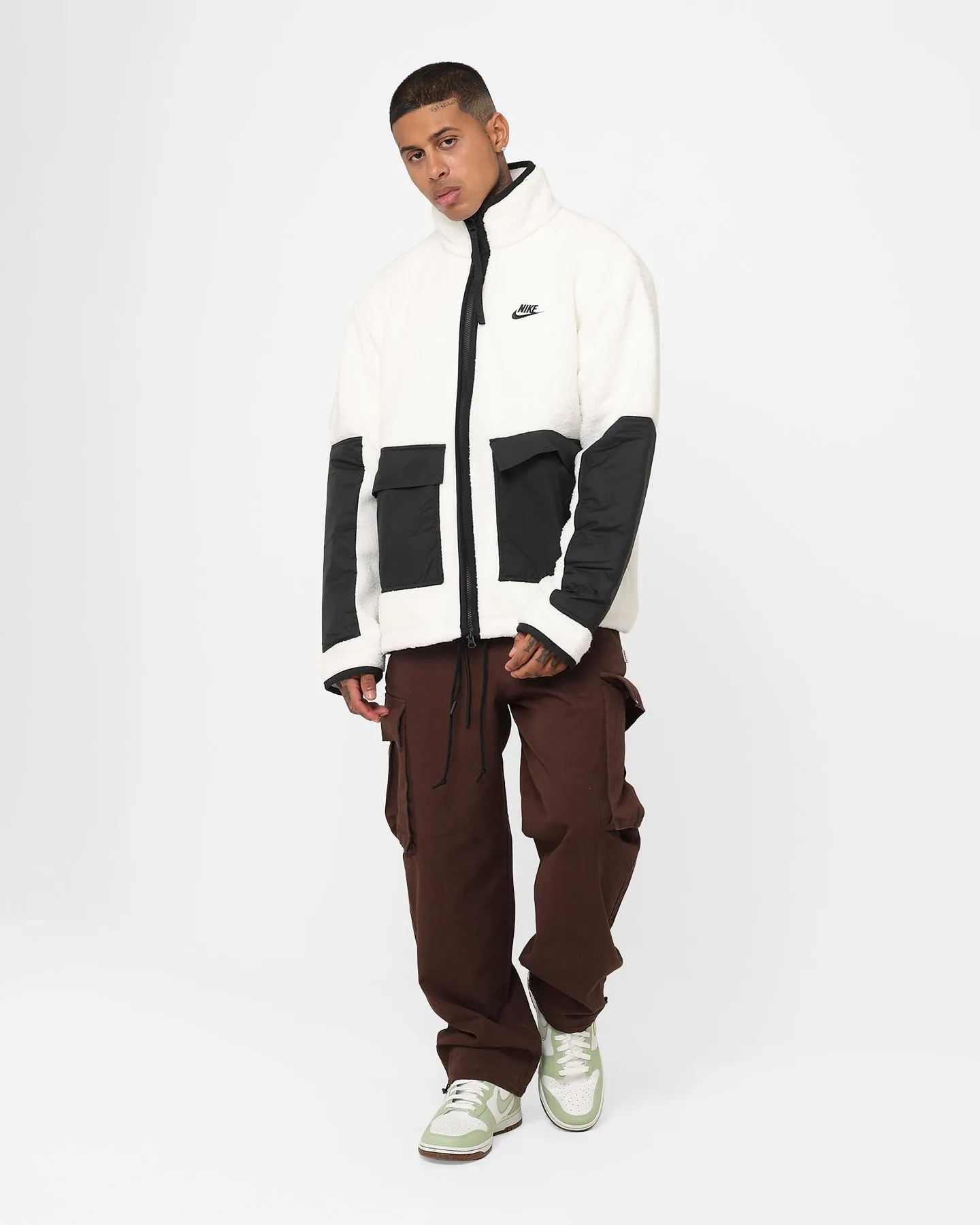 Nike Sportswear Sherpa Jacket Sail/Black/Black