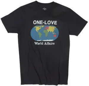 One Love Planet black graphic tee