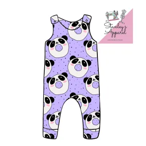 Panda donut romper