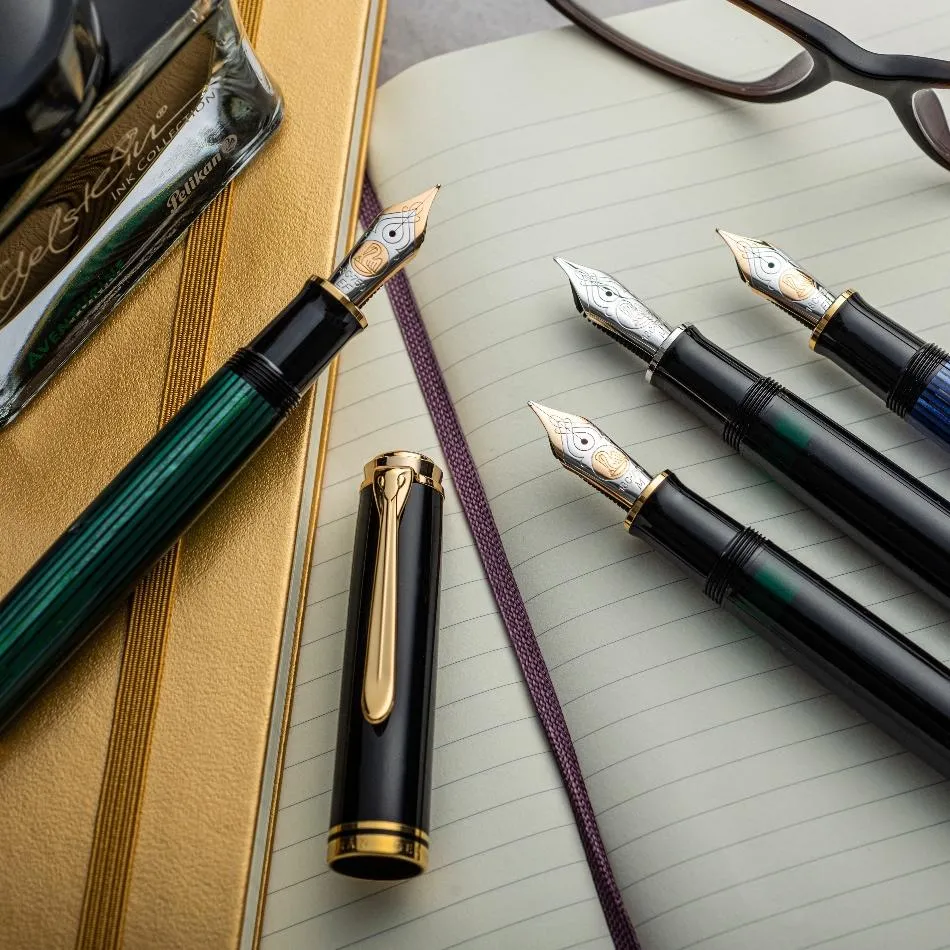 Pelikan Souveran M400 Fountain Pen - Green with Gold Trim