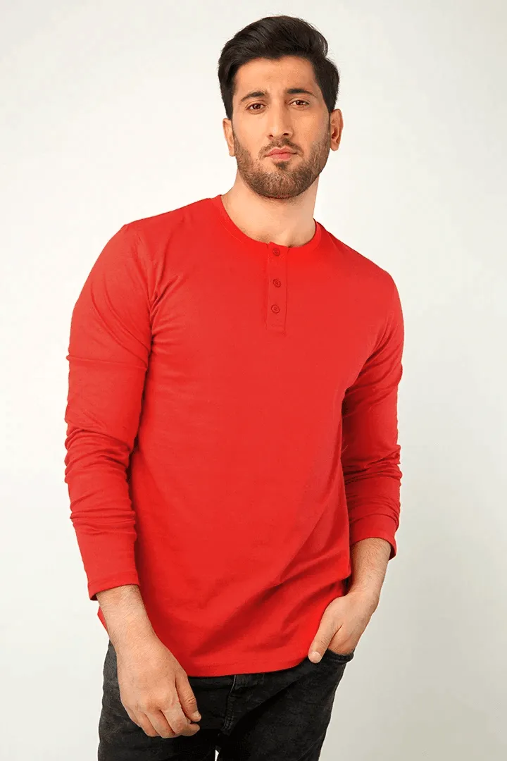 Red Army Full Sleeve Henley T-Shirt