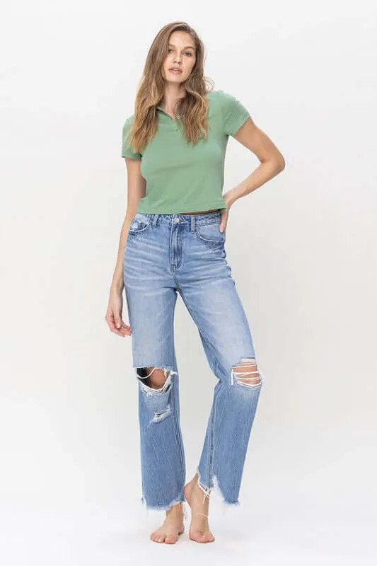 Redeem 90's Vintage Super High Rise Flare Jeans