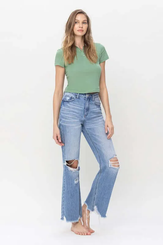 Redeem 90's Vintage Super High Rise Flare Jeans