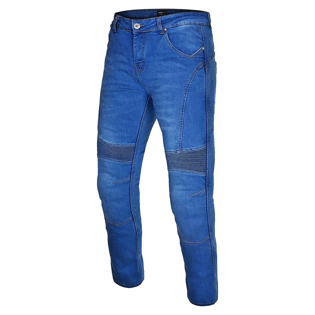 RIDERACT® Men's Biker Jeans Blue Reinforced with Aramid Fiber