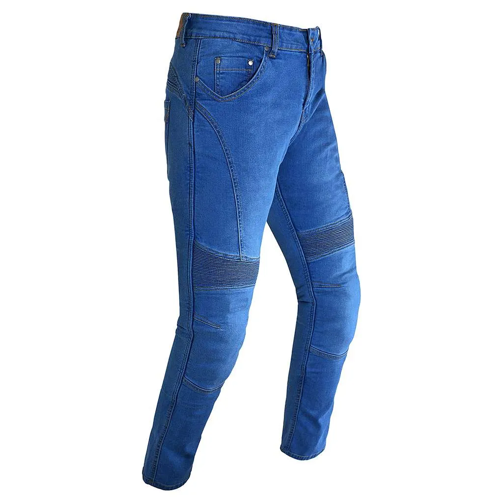 RIDERACT® Men's Biker Jeans Blue Reinforced with Aramid Fiber