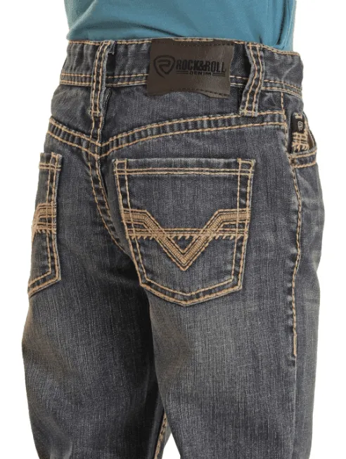 Rock & Roll Cowboy Boy's Slim Fit Straight Jeans BB1RD02489