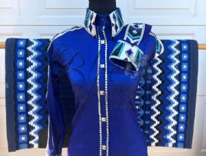 Royal Blue Olivia Day Shirt