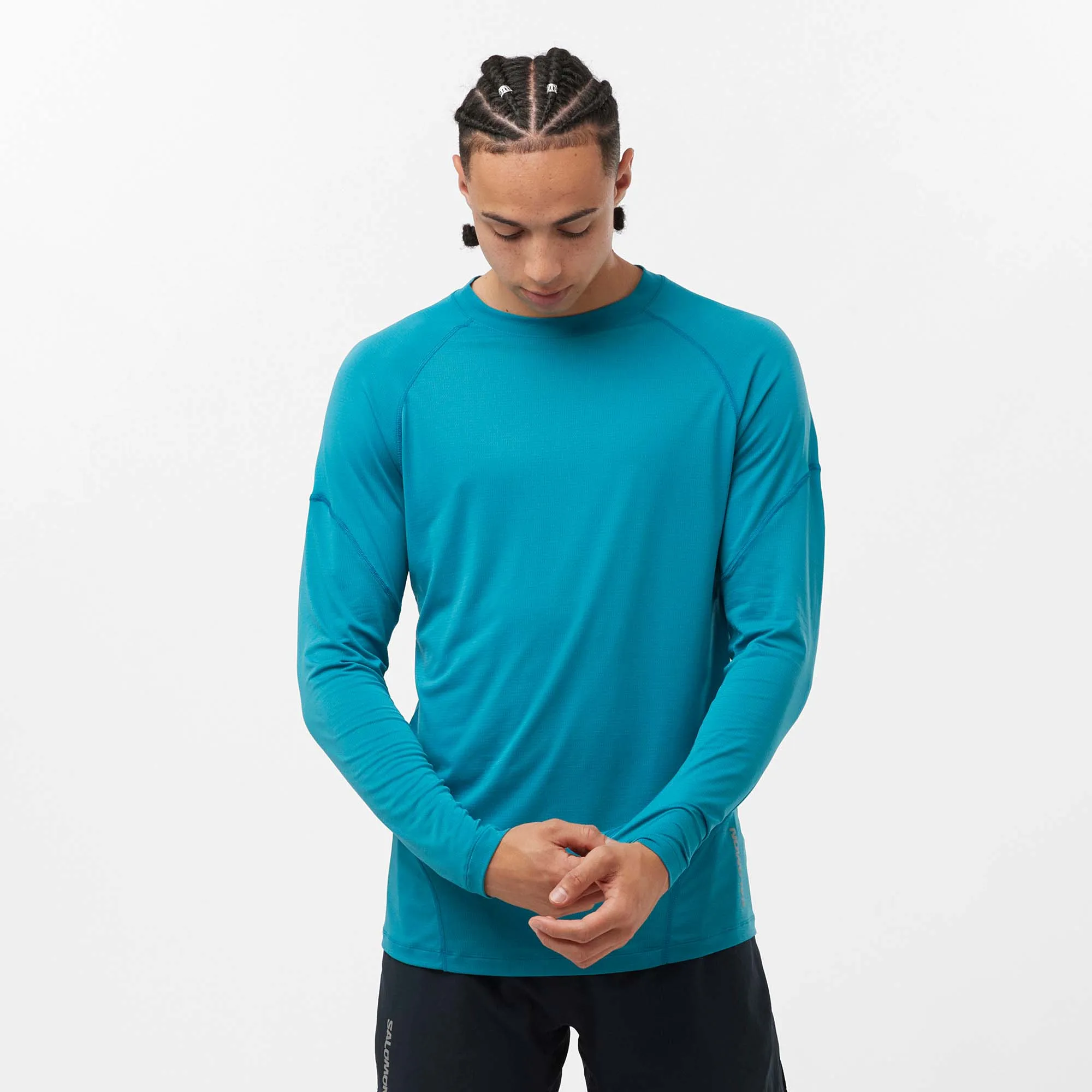 Salomon | Men's Cross Run Long Sleeve T-Shirt - Tahitian Tide