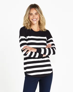 SOPHIE KNIT JUMPER - NAUTICAL STRIPE