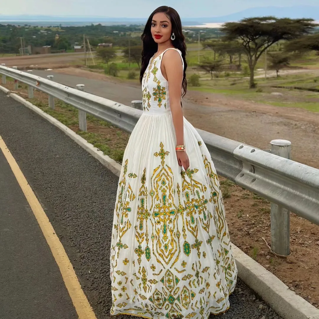 Stylish Wedding Habesha Dress Modern Habesha Kemis Ethiopian Dress Style Traditional Habesha Libs