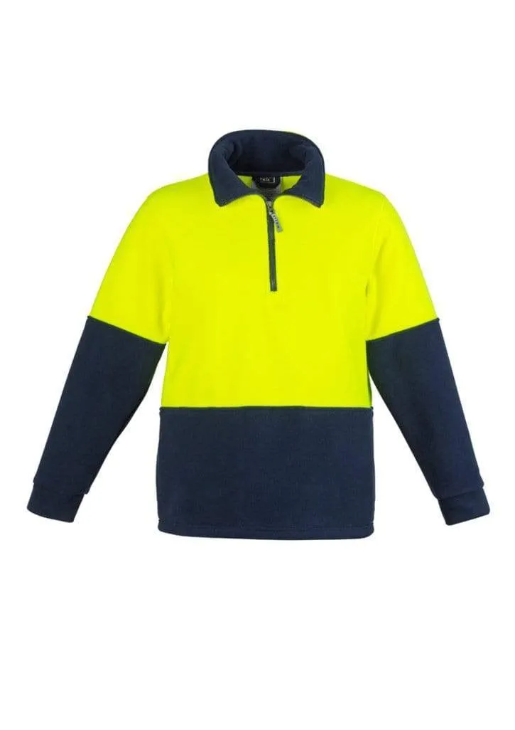 SYZMIK Unisex Hi-Vis Half Zip Fleece Jumper ZT460