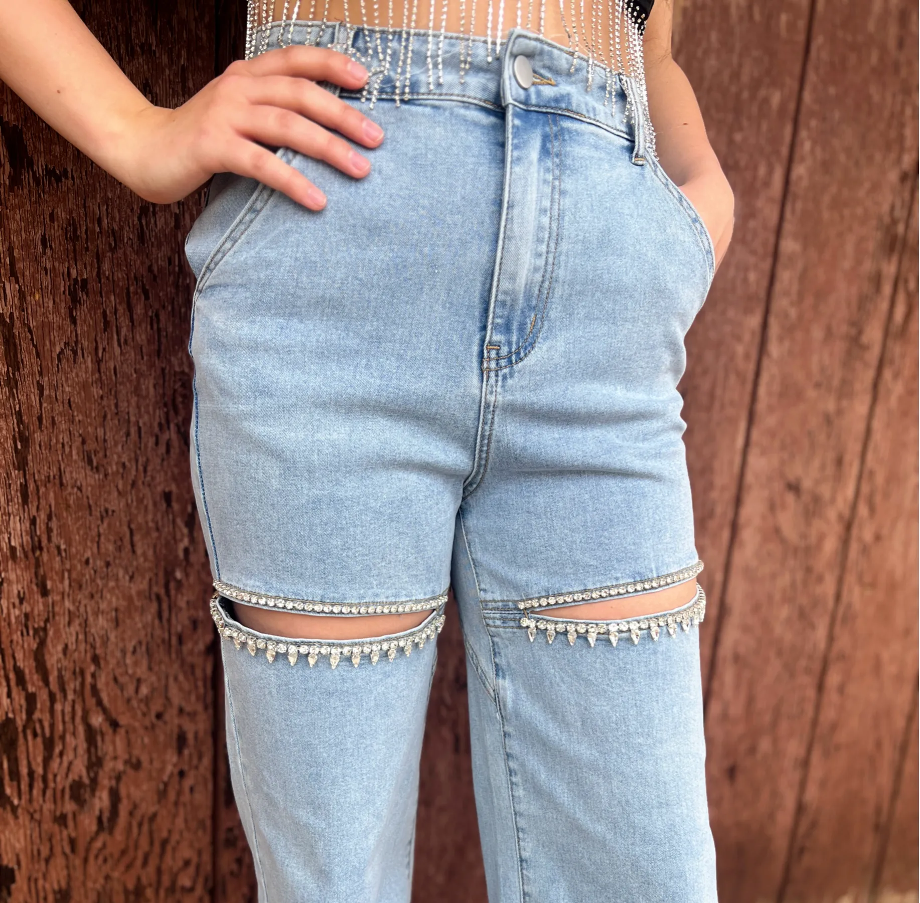 T Swift Rhinestone Jeans - 3 color choices