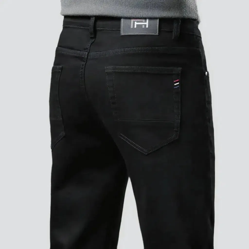 Tapered black. men's stretchy jeans