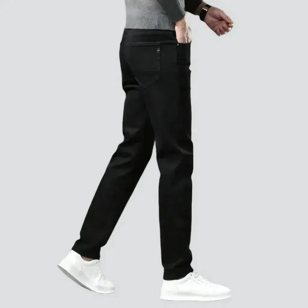 Tapered black. men's stretchy jeans