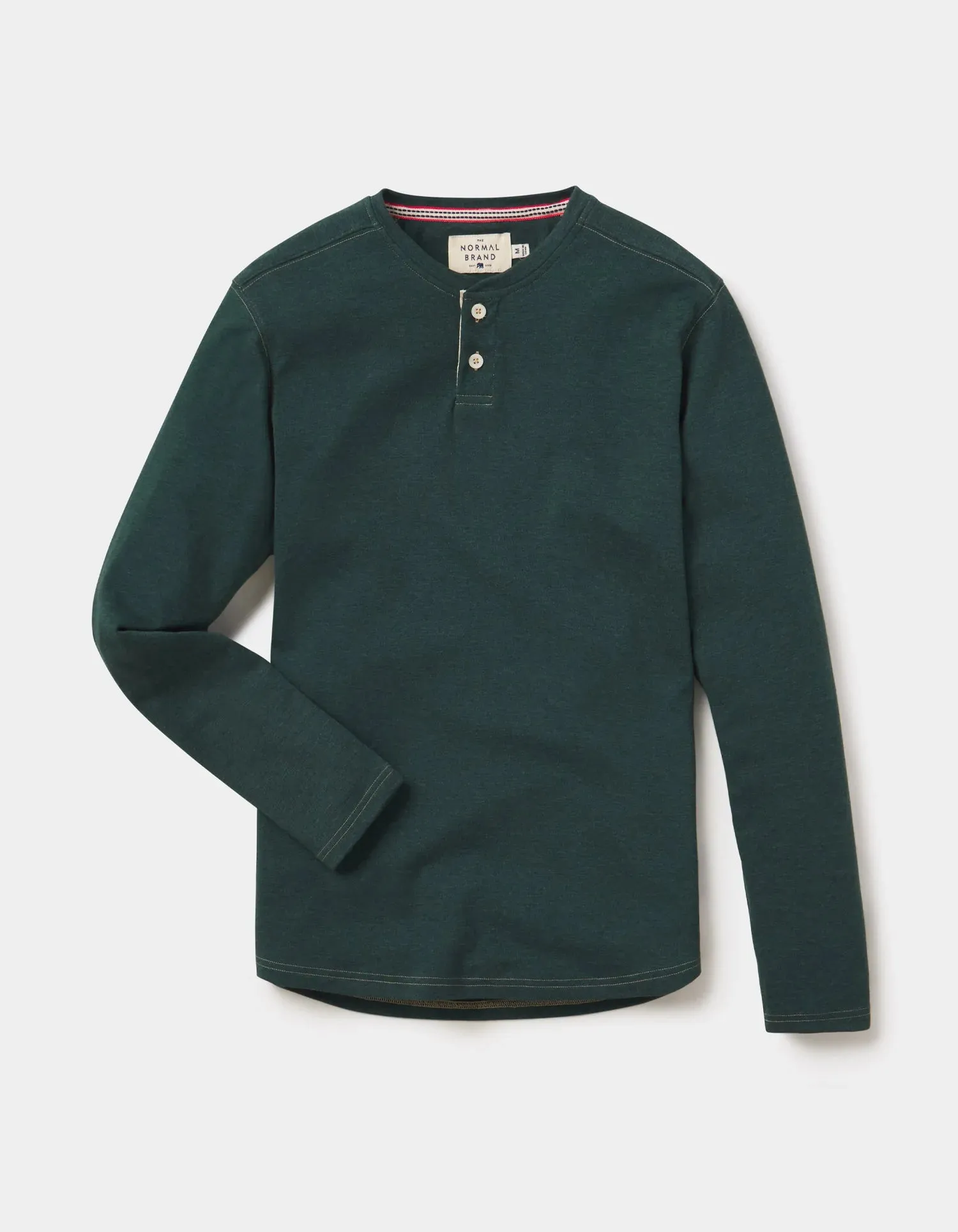 The Normal Brand | Puremeso | Two Button Henley | Men's | Green Gables