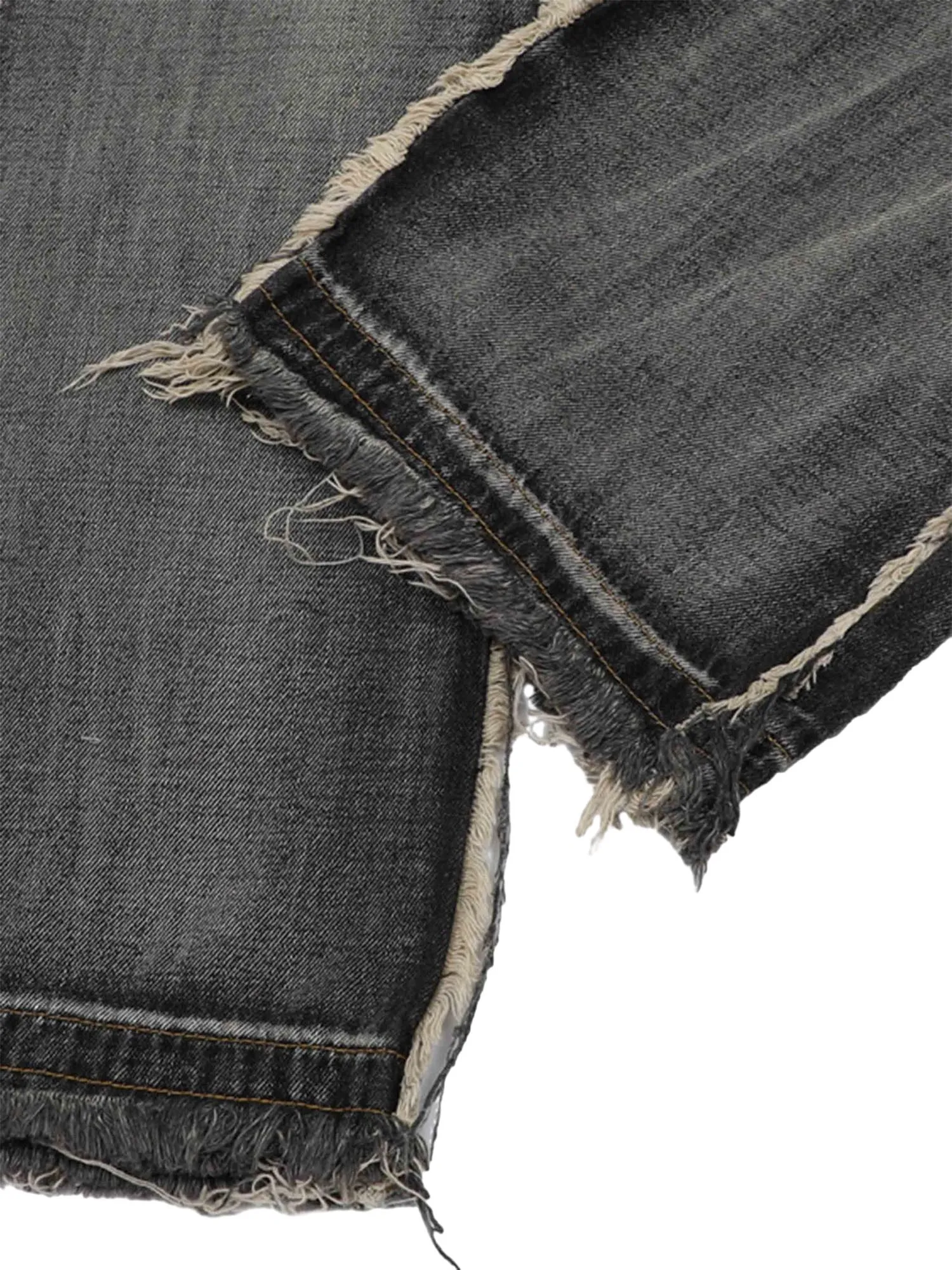 Thesupermade High Street Washed And Distressed Raw Edge Jeans - 2068