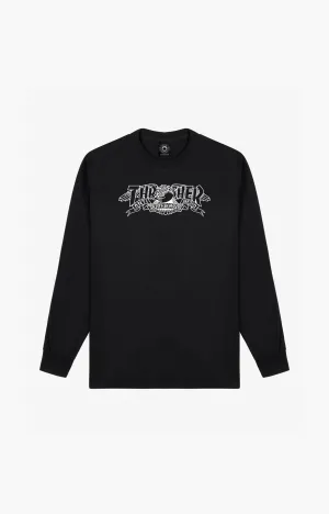 Thrasher x Anti Hero Banner Longsleeve T-Shirt, Black