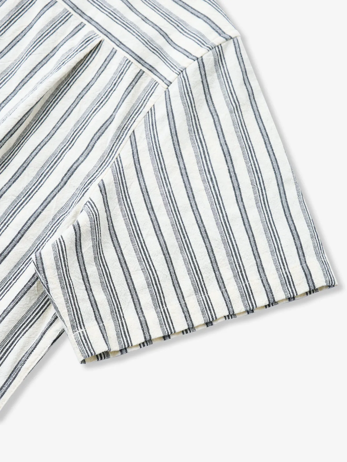 Timeless Stripe Cotton Camp Shirt