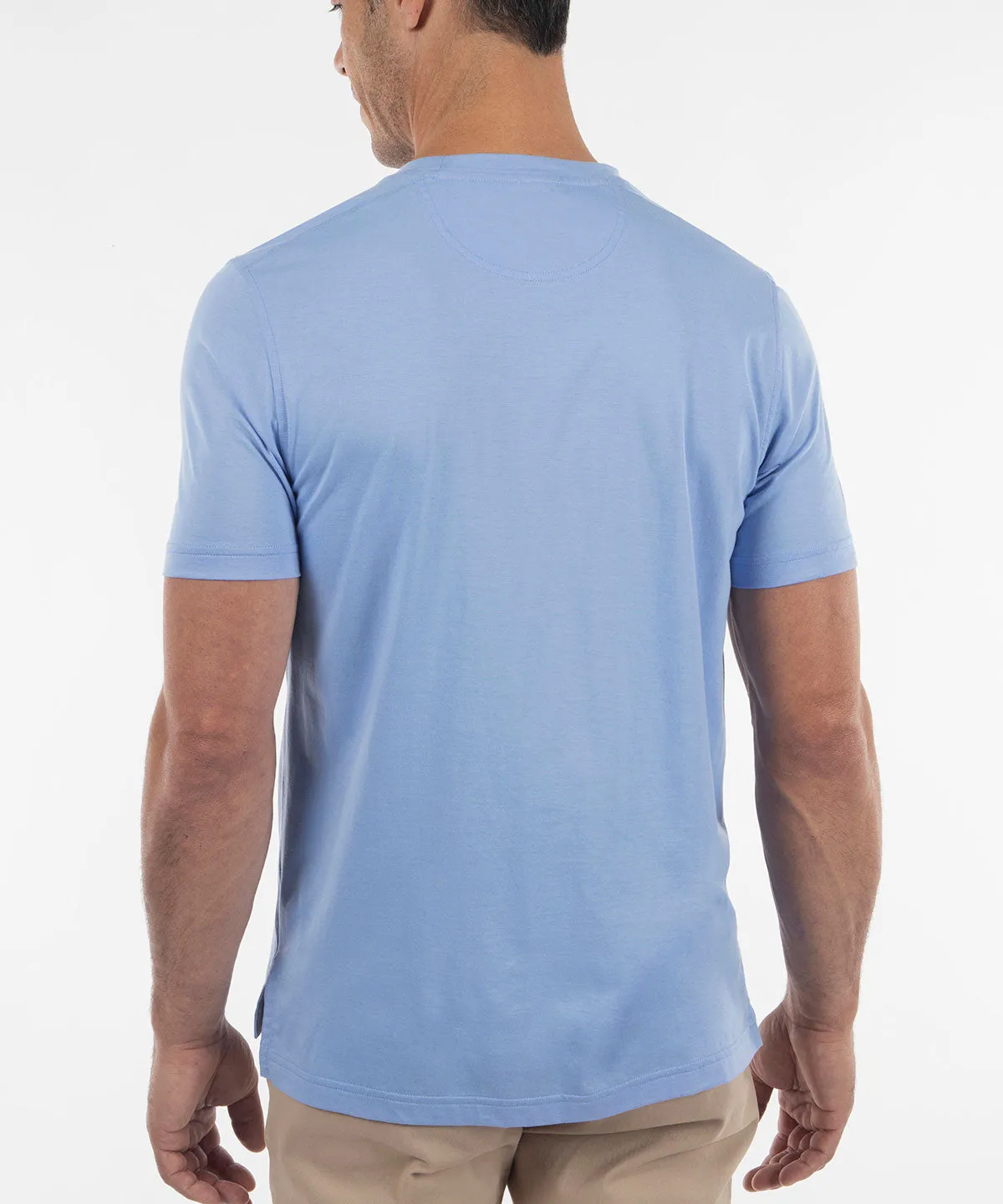 Ultra-Light Peruvian Cotton Short-Sleeve Crew Neck Tee