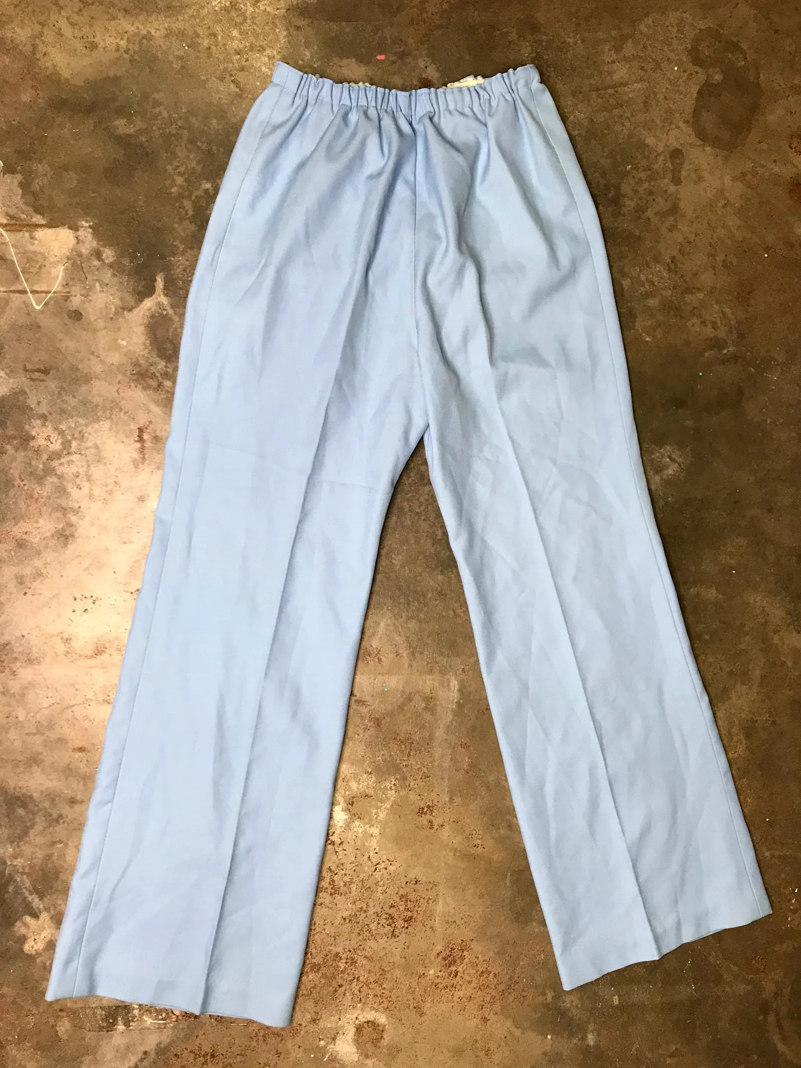 Vintage 70s | High Waisted Boho Hippie Disco Polyester Wide Leg Bell Bottoms M