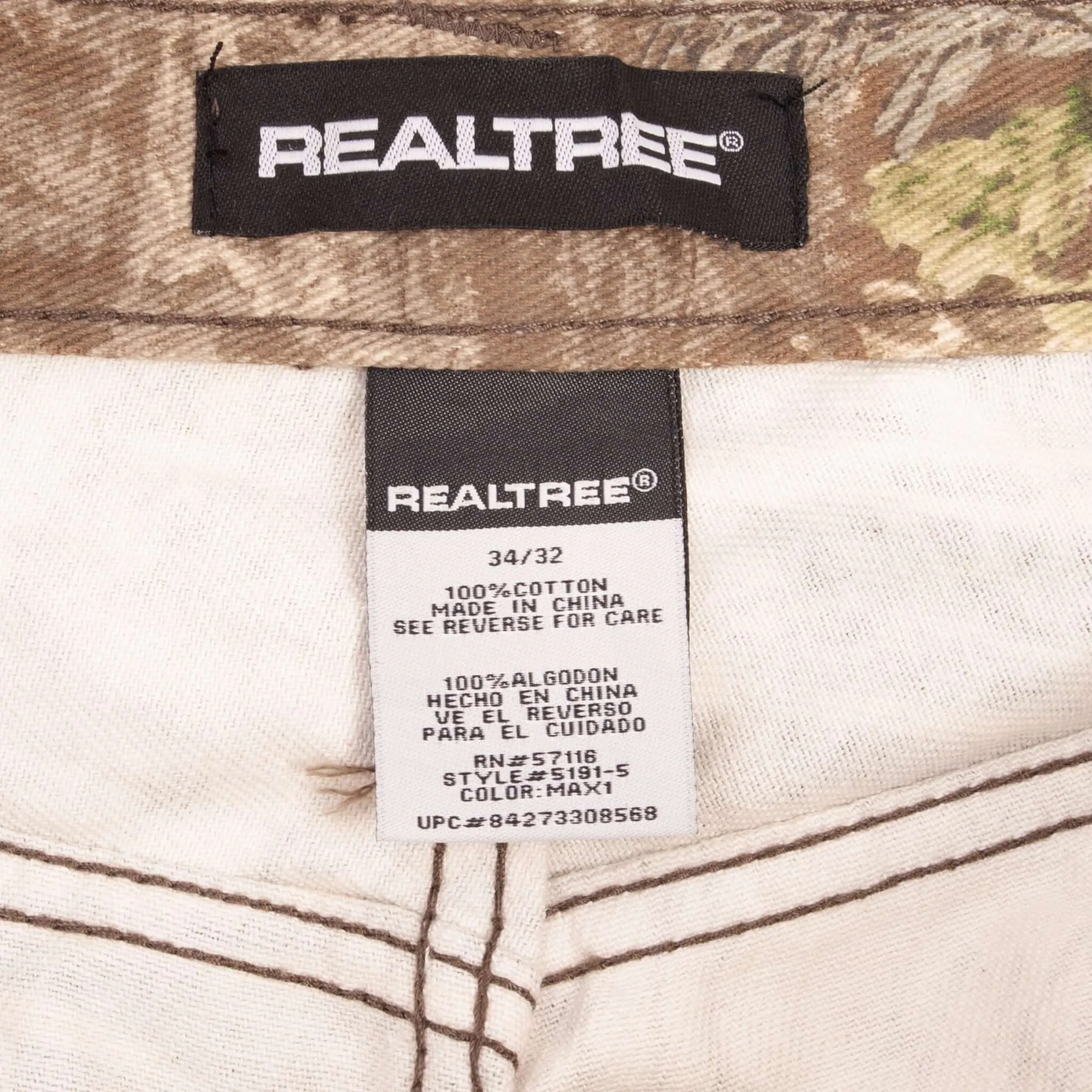 VINTAGE REALTREE MAX1 HUNTING CAMO PANTS JEANS SIZE 34X32