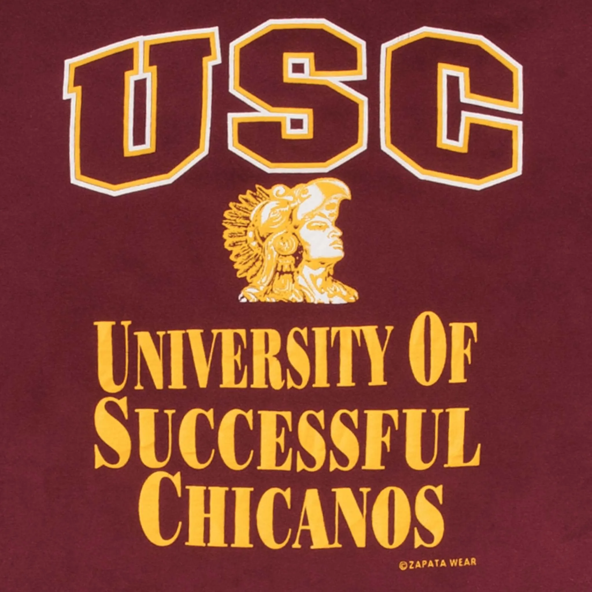 VINTAGE USC UNIVERSITY OF SUCCESSFUL CHICANOS TEE SHIRT 1990S SIZE LARGE