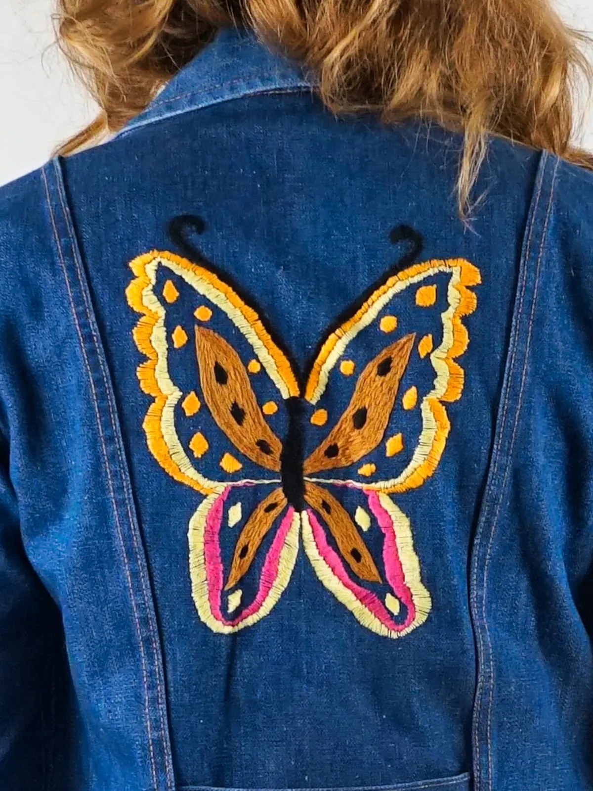 Vintage Wrangler Denim Butterfly Jacket