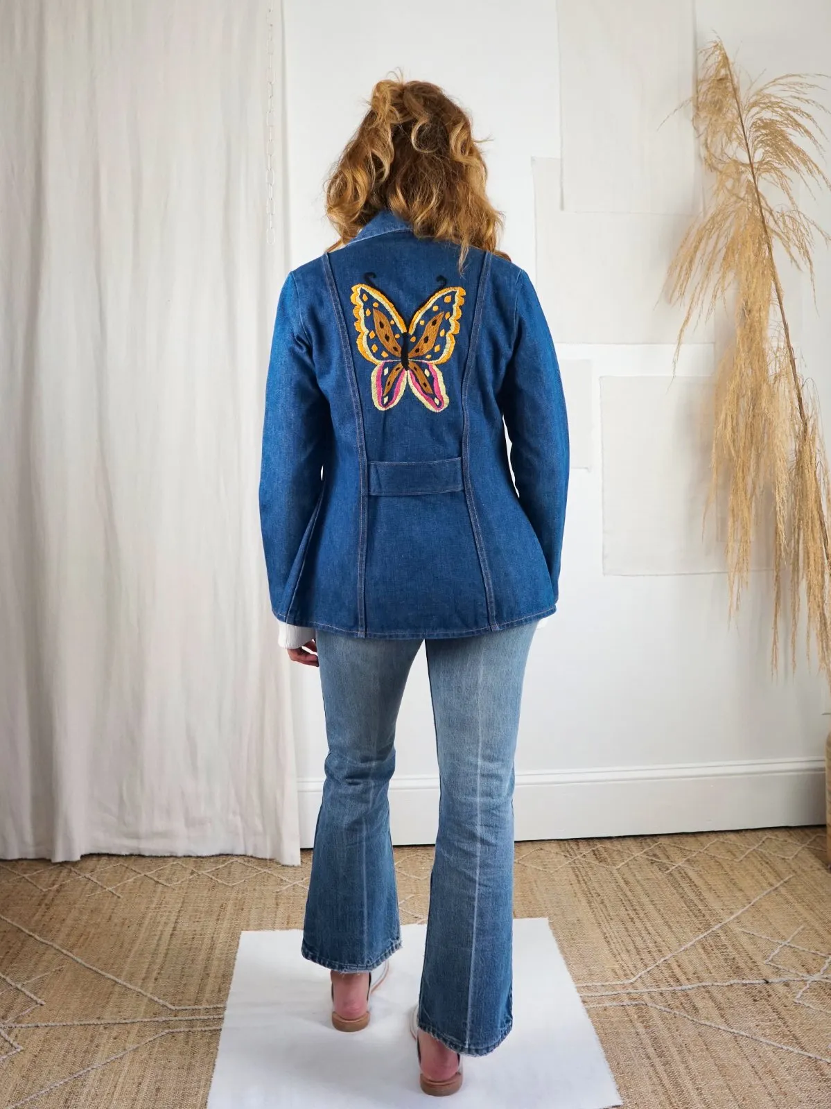 Vintage Wrangler Denim Butterfly Jacket