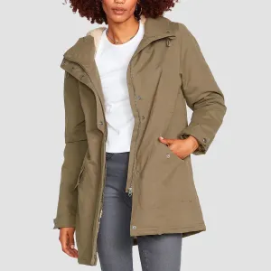 Volcom Less Is More 5K Parka Jacket Wintermoss - Womens