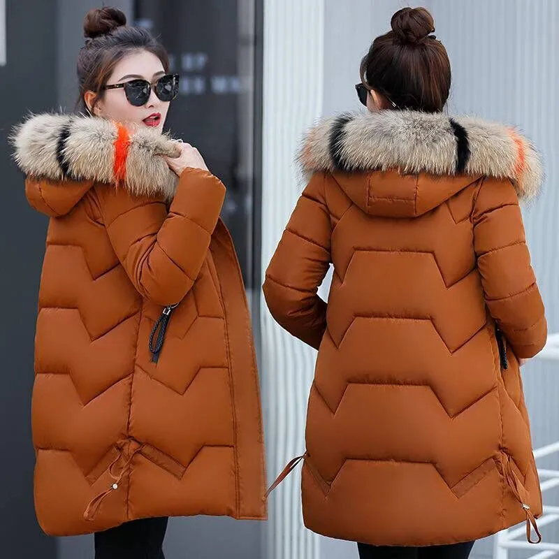 ✨Winter Offer💖Women's Winter Puffer Coat with Faux Fur Hood