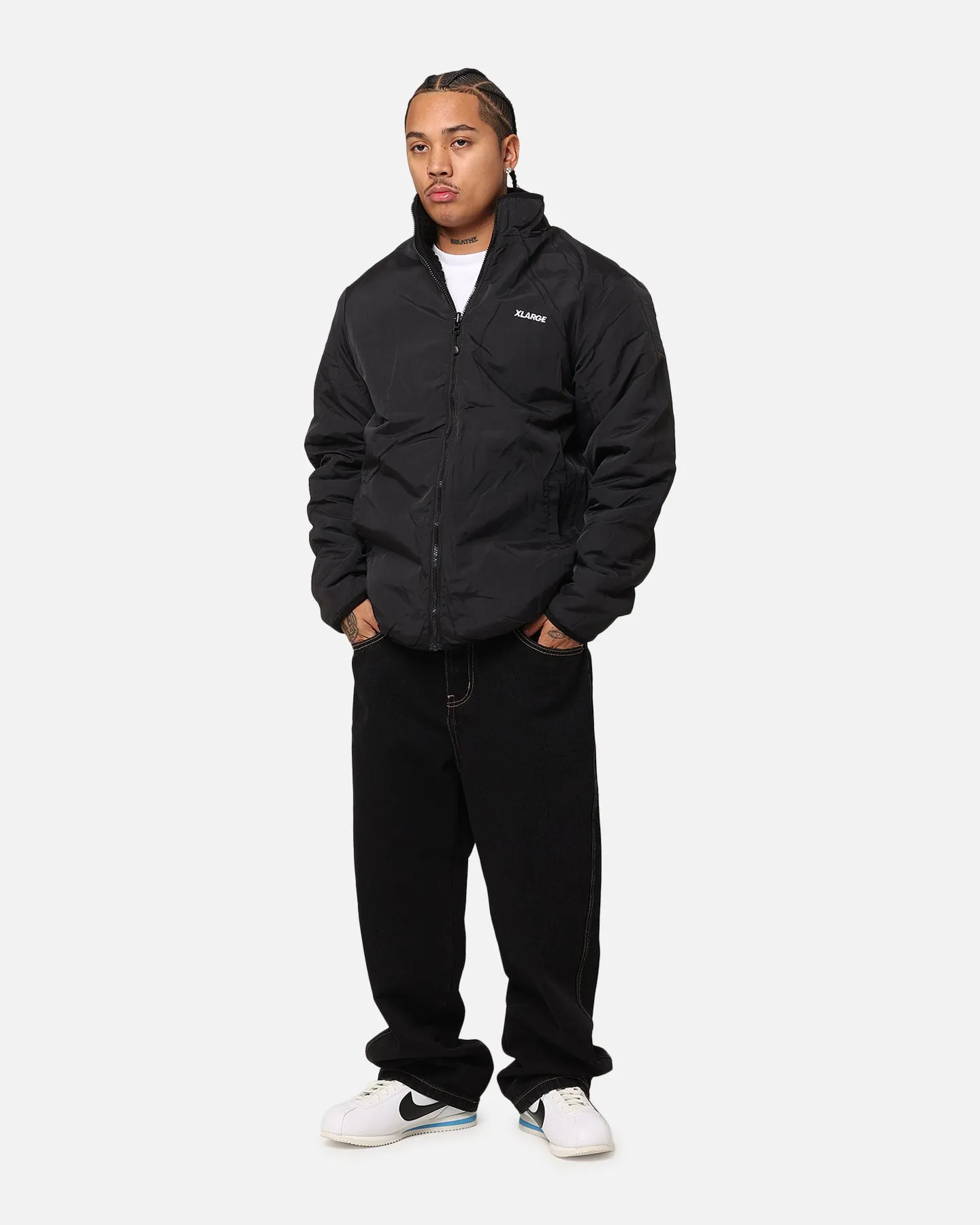 X-Large Fire Dice Reversible Sherpa Jacket Black