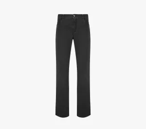 Zilli Regular Fit Jeans with Velvet Calfskin Patch